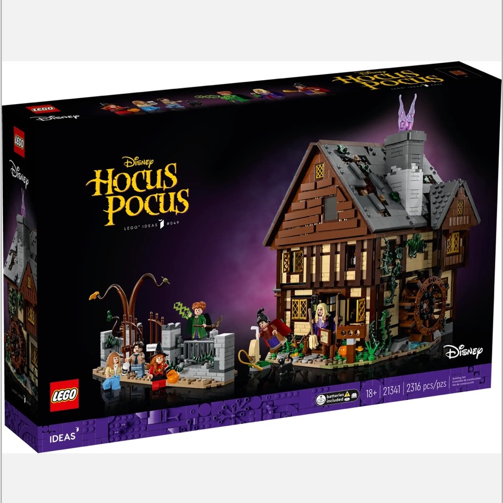 Lego Ideas 2023 Disney Hocus Pocus: The Sanderson Sisters’ Cottage - NWT